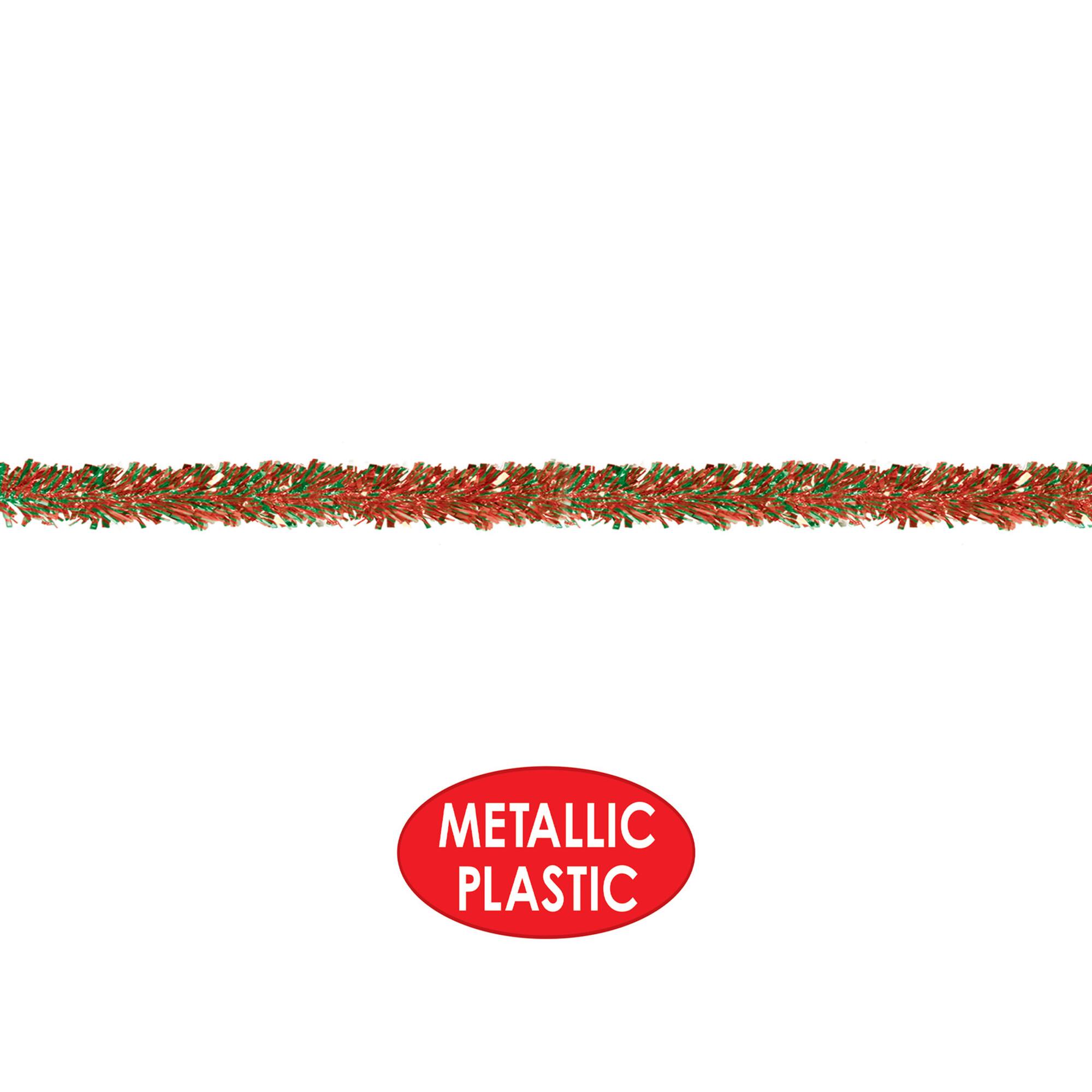Beistle 15ft. Red & Green 6-Ply Metallic Festooning Garland